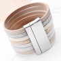 Metallic armbanden van imi leer en nieuwe BQ sloten