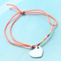 Armbandjes in felle kleurtjes met leuke zomerse bedels van RVS