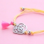 Armbandjes in felle kleurtjes met leuke zomerse bedels van RVS