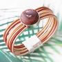 Designer Quality leren armbanden in natuurlijke en zachte tinten!