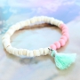 Caribische sieraden met kokos kralen en kleurige kralen