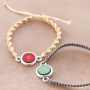 Winterse sieraden met houten cabochons, Cuoio armbanden en macram&eacute; draad