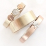 Maak stoere accessoires met onze nieuwe collectie metallic plat DQ leer!