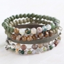 Maak armbandjes met onze nieuwe natuursteen kralen met een natuurlijke look