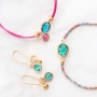 Subtiele sieraden met nieuwe crystal glas hangers in trendkleuren 