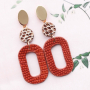 Maak dit zelf: statement oorbellen met imi leer hangers