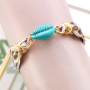 Zelf oorbellen en armbandjes maken van nieuwe resin hangers & elastisch lint met snake print