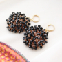Feestelijke oorbellen met ornamenten en pompom bedels!