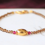 Schattige armbandjes met natuursteen kralen crystal facet geslepen!