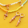 Deze sieraden maakten wij met de zomerse DQ metaal collectie: