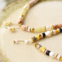Maak een mooie zomerse sieraden set met deze natuursteen discs kralen: