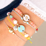 Met zodiac kralen en macram&eacute; draad kun je deze leuke sieraden maken: