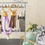 Mix en Match sleutelhanger inspiratie met DQ leer en maritiem koord