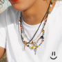 Enkelbandjes, armbanden en ketting maken met katsuki kralen, kauri schelpen, macram&eacute; draad en jasseron. 