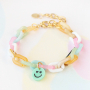 Get creative en cre&euml;er de vrolijkste sieraden met kleurrijke smiley Plexx bedels en tussenstukken 