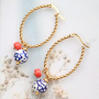 Inspiratie voor het maken van unieke sieraden met handbeschilderde keramiek kralen