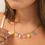 Ga aan de slag met deze trendy plexx en DQ metalen smiley bedels