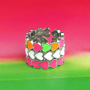 Zo draag je deze rvs ringen in vrolijke kleuren