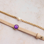 Armbanden en bijpassende oorbellen met cabochons