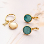 Armbanden en bijpassende oorbellen met cabochons