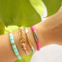 Get creative met Stitched elastisch lint Ibiza en stainless steel tube kralen