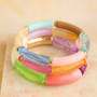 Inspiratie voor armbanden met acryl kralen, facet kralen en lint met tekst