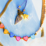 Zomer inspiratie met schelp en polymeer kralen