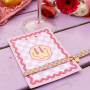Inspiratie tijd met lint met tekst en unieke sieraden kaartjes