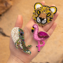 Inspiratie tijd met dieren broches