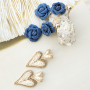 Inspiratie tijd met raffia en denim oorbellen