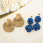 Inspiratie tijd met raffia en denim oorbellen