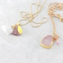 Prachtige sieraden met half edelsteenhangers & kurk!