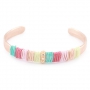 Super leuke DQ metalen armbanden met verschillende rijgmaterialen