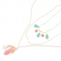 Luxe ketting en armbanden set in prachtige kleuren