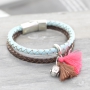 Maak mooie boho sieraden met ons prachtig gevlochten leer DQ en ons platte leer van DQ!