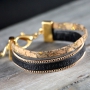 Deze stoer-chique armbanden van Quote leer met jasseron zijn super leuk om zelf te maken!