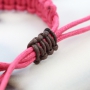 Fashion armbanden van waxkoord met onderdelen van DQ metaal