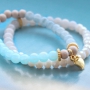 Trendy pastel sieraden en accessoires met crackled opal glaskralen