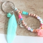 Maak vrolijke armbandjes met gekleurde letterkalen