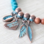 Be inspired: schitterende sieraden gemaakt met Koper blue patina DQ metaal en prachtige kralen!