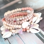Deze beachy sieraden maakt u met onze nieuwe glasparels pearl shine!
