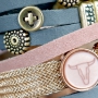 Wow! Maak deze stijlvolle armbanden van DQ metaal met DQ metaal net koord