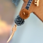 Leuke sleutelhangers met DQ leer hart en ster in hippe herfst look..   ❤&★