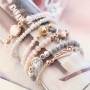 Raak ge&iuml;nspireerd door deze leuke armbandjes met hippe top facet kralen!