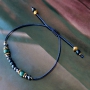 Sieraden set in chique royal blue gecombineerd met metaal DQ goud 