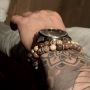 Maak stoere winterse sieraden voor mannen met onder andere natuursteen kralen, DQ metaal en leer.