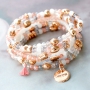 Schitterend sieraden setje in pastel kleurtjes voor een frisse nieuwe look met onze Glaskralen Transparant Gem&ecirc;leerd. 