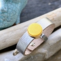 Laat je inspireren door de leukste designs Cuoio armbanden met cabochons van Polaris Elements en schuivers van DQ metaal