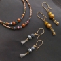 Glinsterende oorbellen & armbandjes met nieuwe acryl kralen glitter