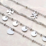 Minimalistische sieraden met onderdelen en bedels van stainless steel #trendallert